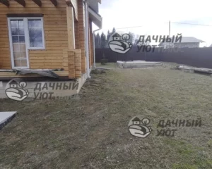 Вид дома до обустройства мягкой отмостки