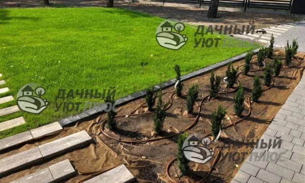 Монтаж системы автополива растений