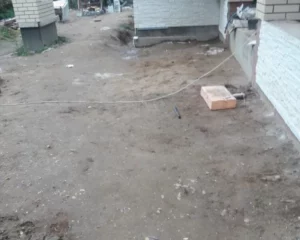 До устройства отмостки