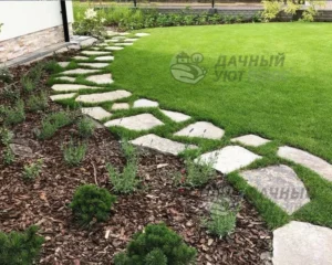Дорожки из плитняка на участке