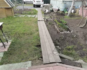 Дорожки на участке до мощения
