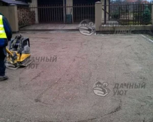 Финишная трамбовка и выравнивание