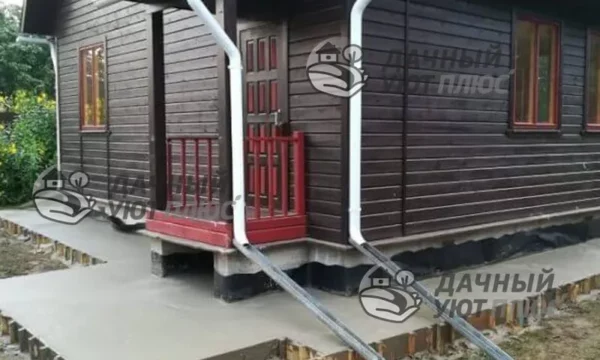 Готовое покрытие бетонной отмостки