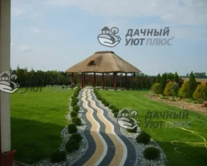 Художественная укладка тротуарной плитки по авторскому дизайну