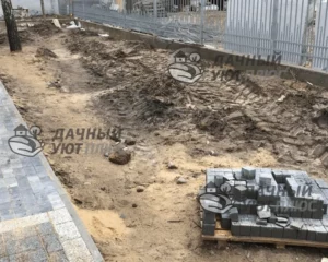Мощение дорожек - подготовка основания