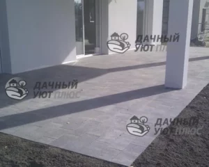 Мощение террасы плиткой