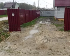 Необустроенный въезд на участок, до проведения работ