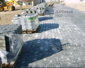 Обустройство парковки из брусчатки