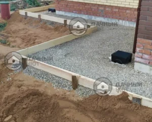 Отсыпка щебнем