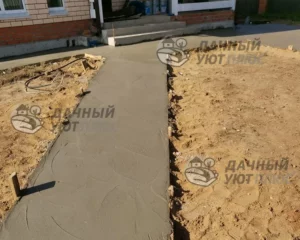 Подготовка основания дорожек