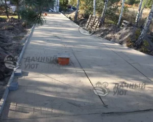 Подготовка основания, установка бордюров