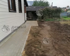 После обустройства отмостки