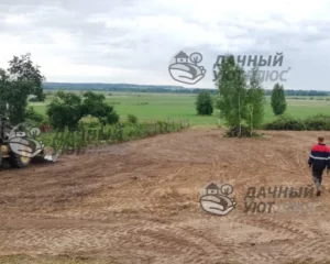 После расчистки участка