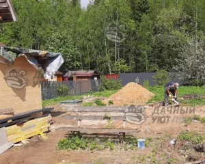 Участок до уборки и отсыпки