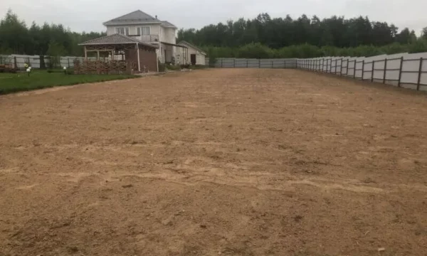 Участок после отсыпки