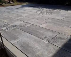 Укладка тротуарной плитки с бордюром