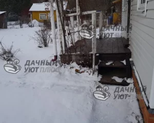 Вид дома без отмостки