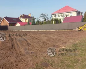 Вид расчищенного и выровненного участка