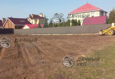 Вид расчищенного и выровненного участка