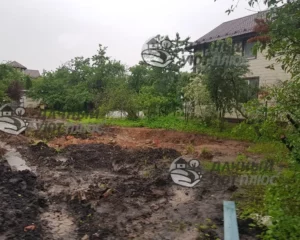 Вид участка до проведения планировки и выравнивания