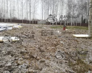Вид участка до расчистки и отсыпки песком и грунтом