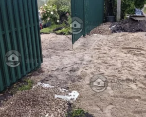 Вид заезда до проведения работ