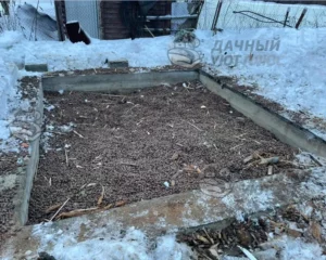 Дачный дом снесен до фундамента