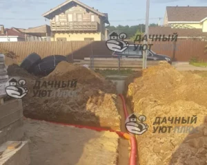 Труба, уложенная в траншею